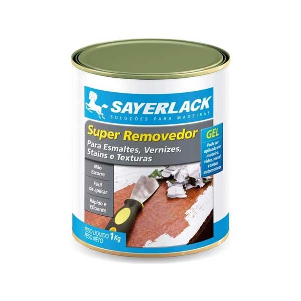 SUPER REMOVEDOR GEL SAYERLACK
PARA ESMALTES, VERNIZES, STAINS E TEXTURAS