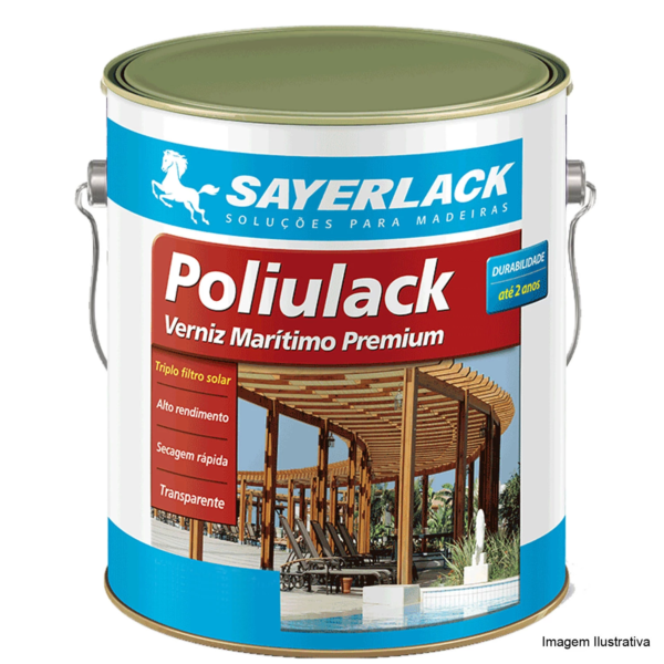 Verniz Poliulack Sayerlack Brilhante 3,6 Litros Transparente