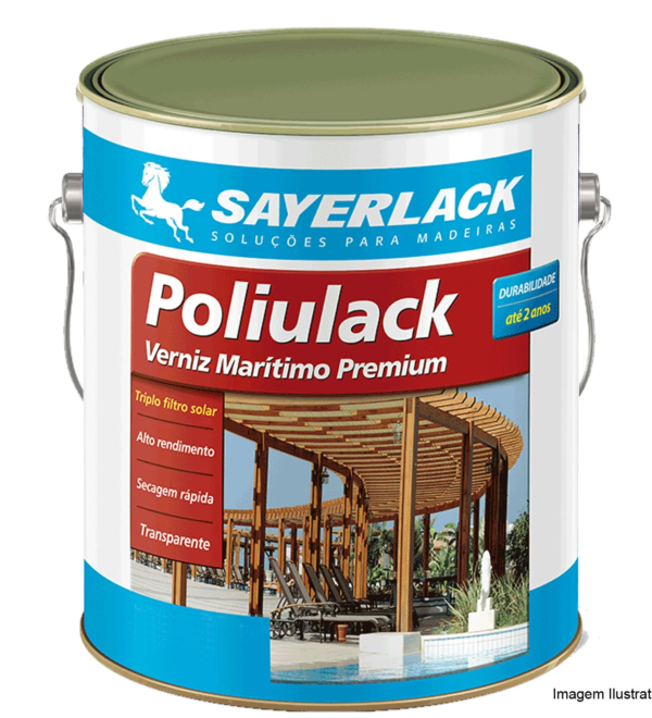 Verniz Poliulack Sayerlack Brilhante 3,6 Litros Transparente