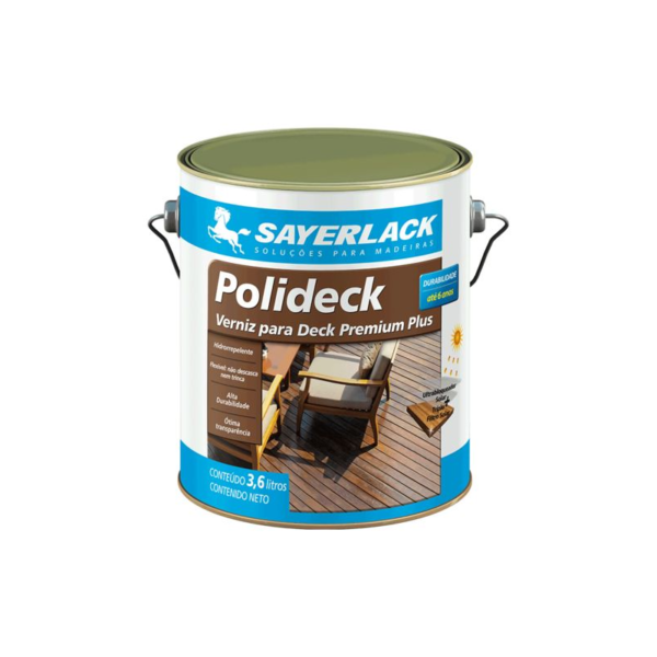 Verniz Base Solvente Polideck SemiBrilho Natural 3,6L Sayerlack