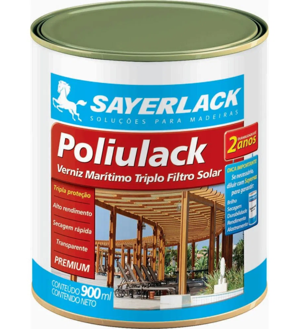 Verniz Marítimo Acetinado Poliulack Premium 900ml Renner Sayerlack