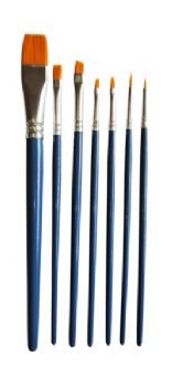 KIT DE PINCEIS ARTISTICOS - MIX 7 UNIDAD COMPEL