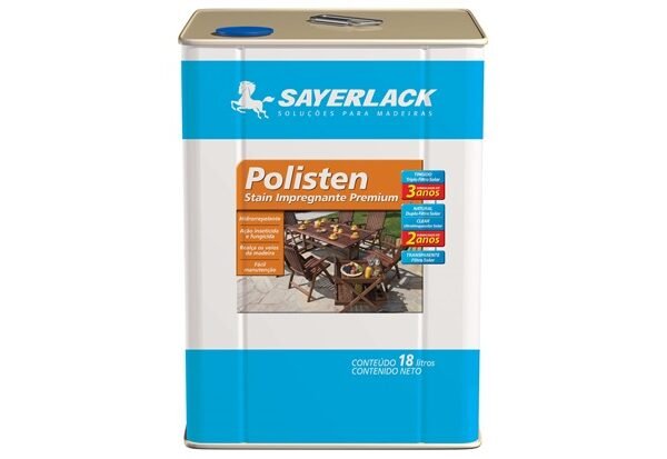Stain Polisten Acetinado Transparente 18L Sayerlack