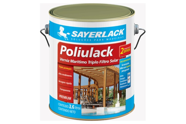 Verniz Acetinado Poliulack Incolor 3,6 Litros Sayerlack