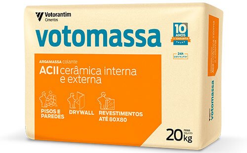 VOTOMASSA AC II
Cerâmica Interna e Externa - Votoran 20Kg